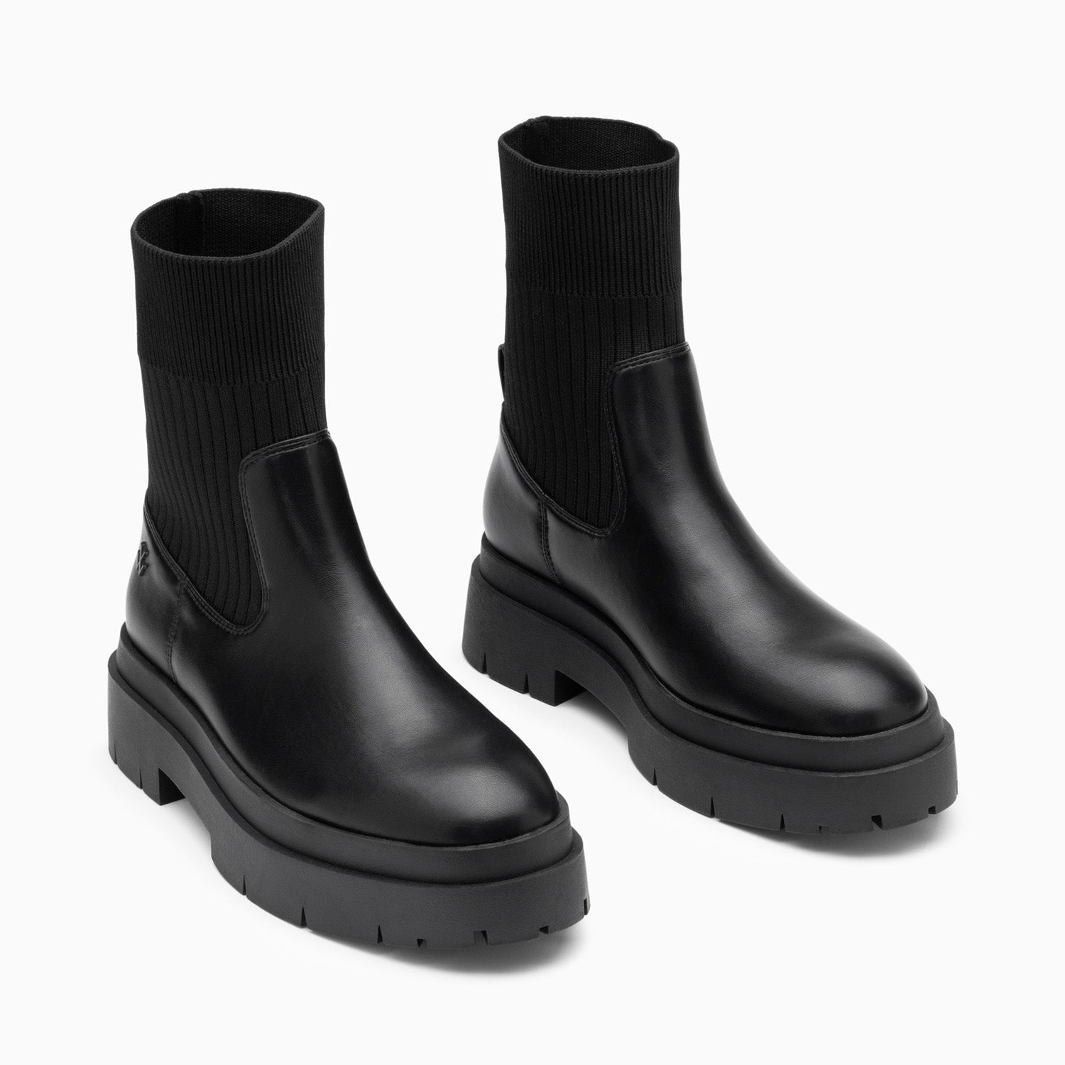 Bottines effet chaussette on sale