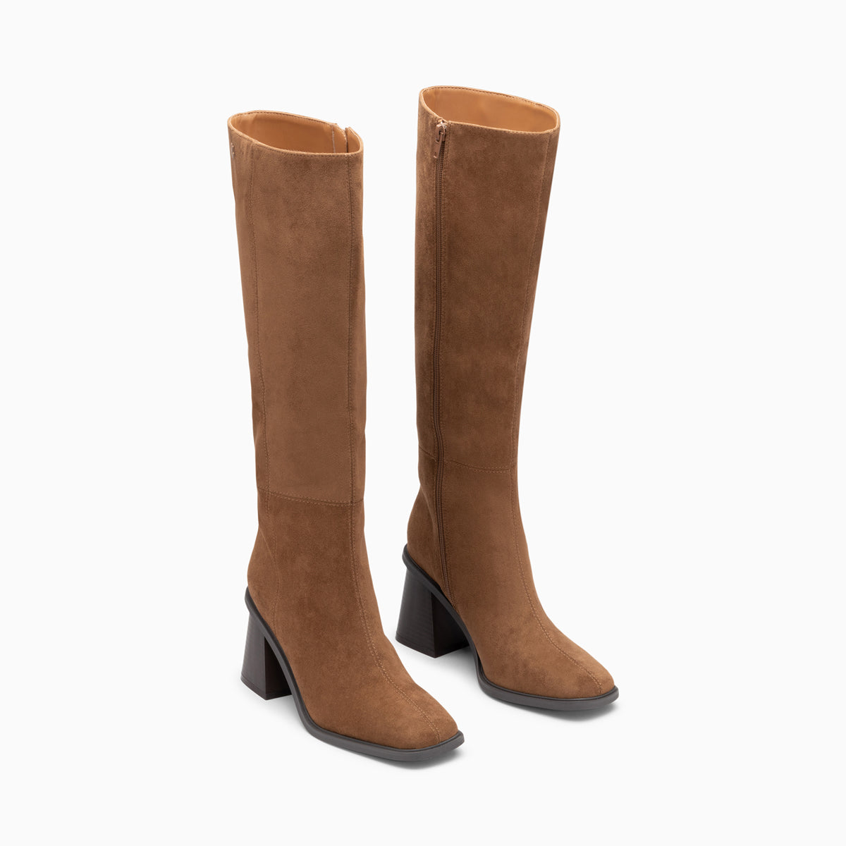 Bottes Rita camel a talon trapeze Vanessa Wu