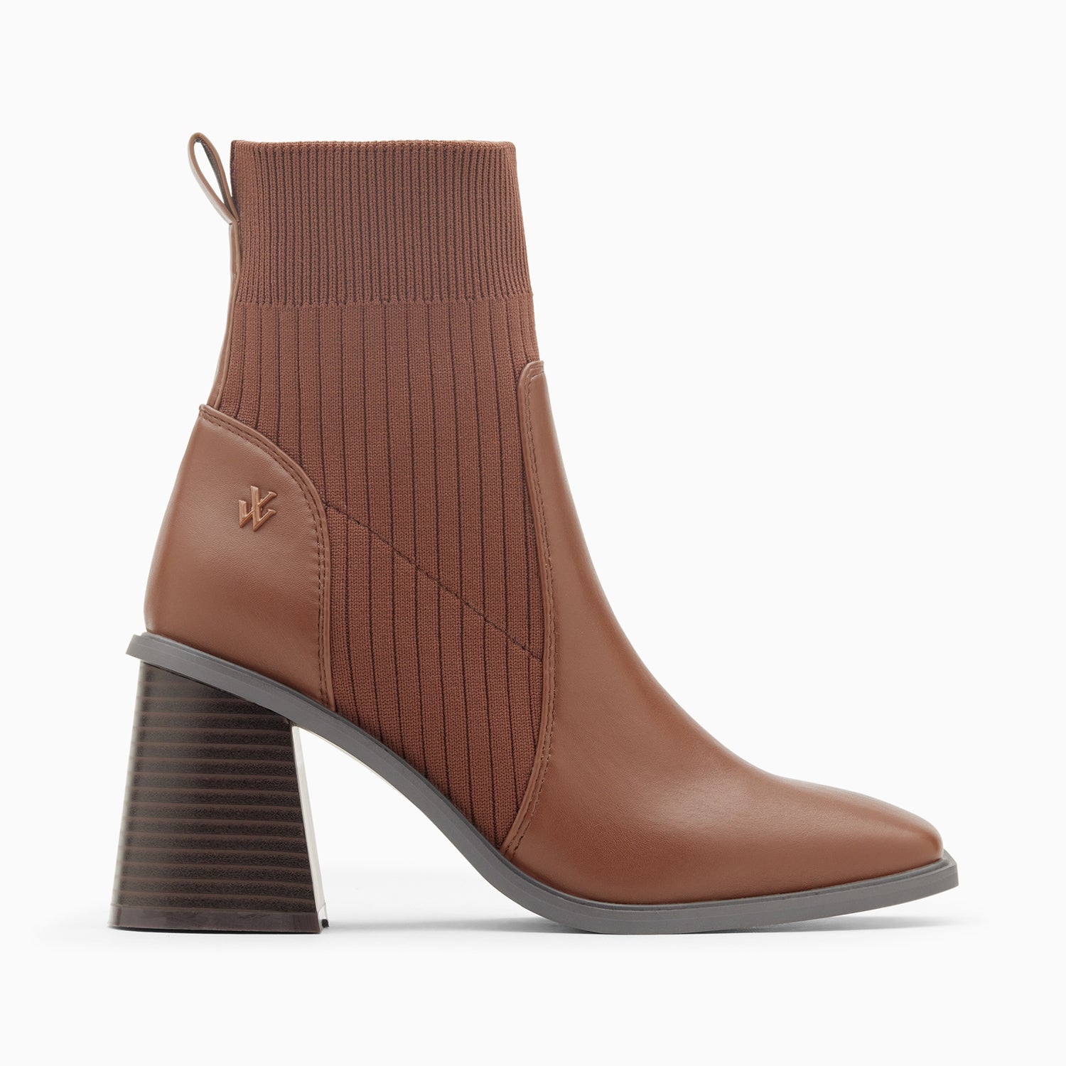 Bottines store chaussettes marron