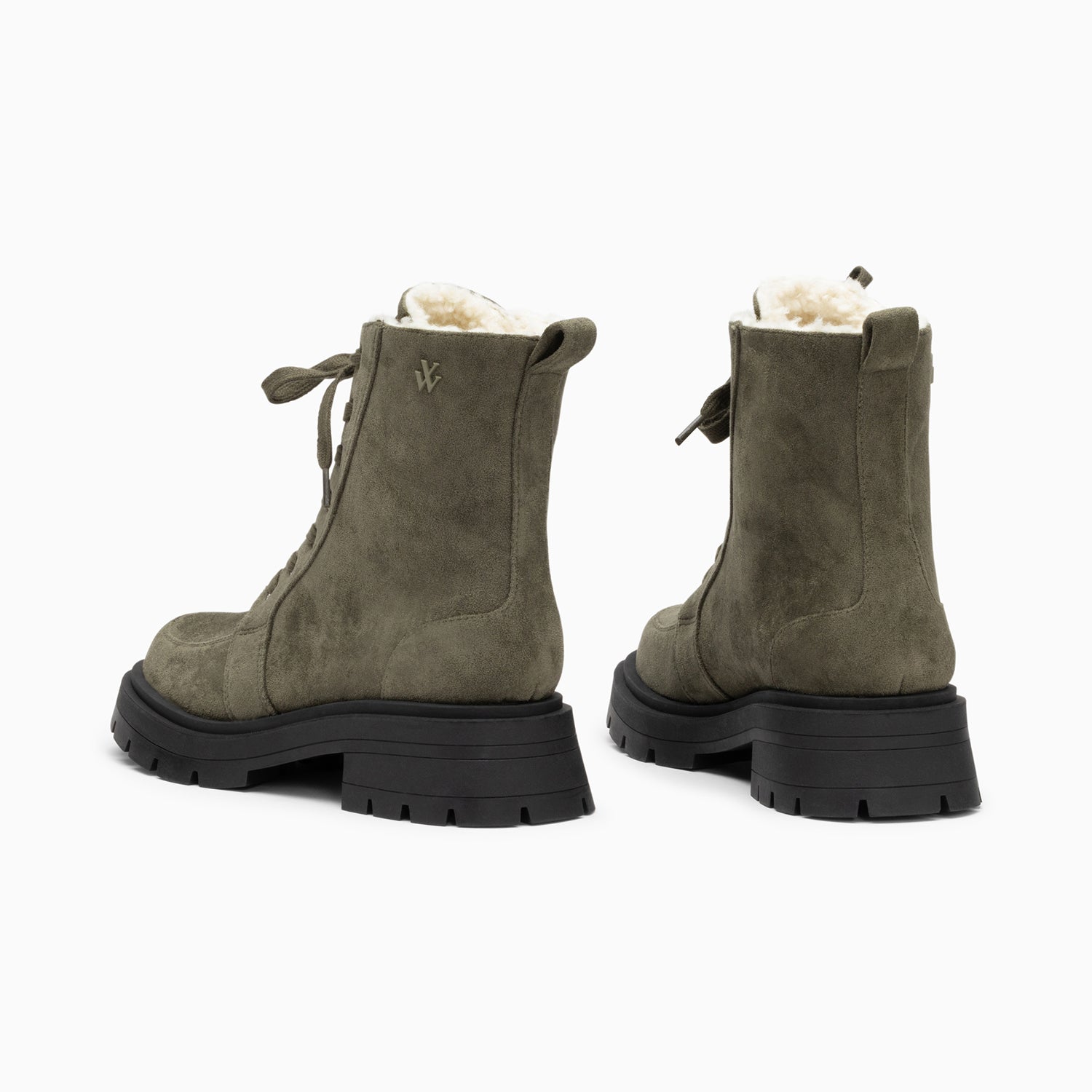 Sally khaki combat ankle boots Vanessa Wu