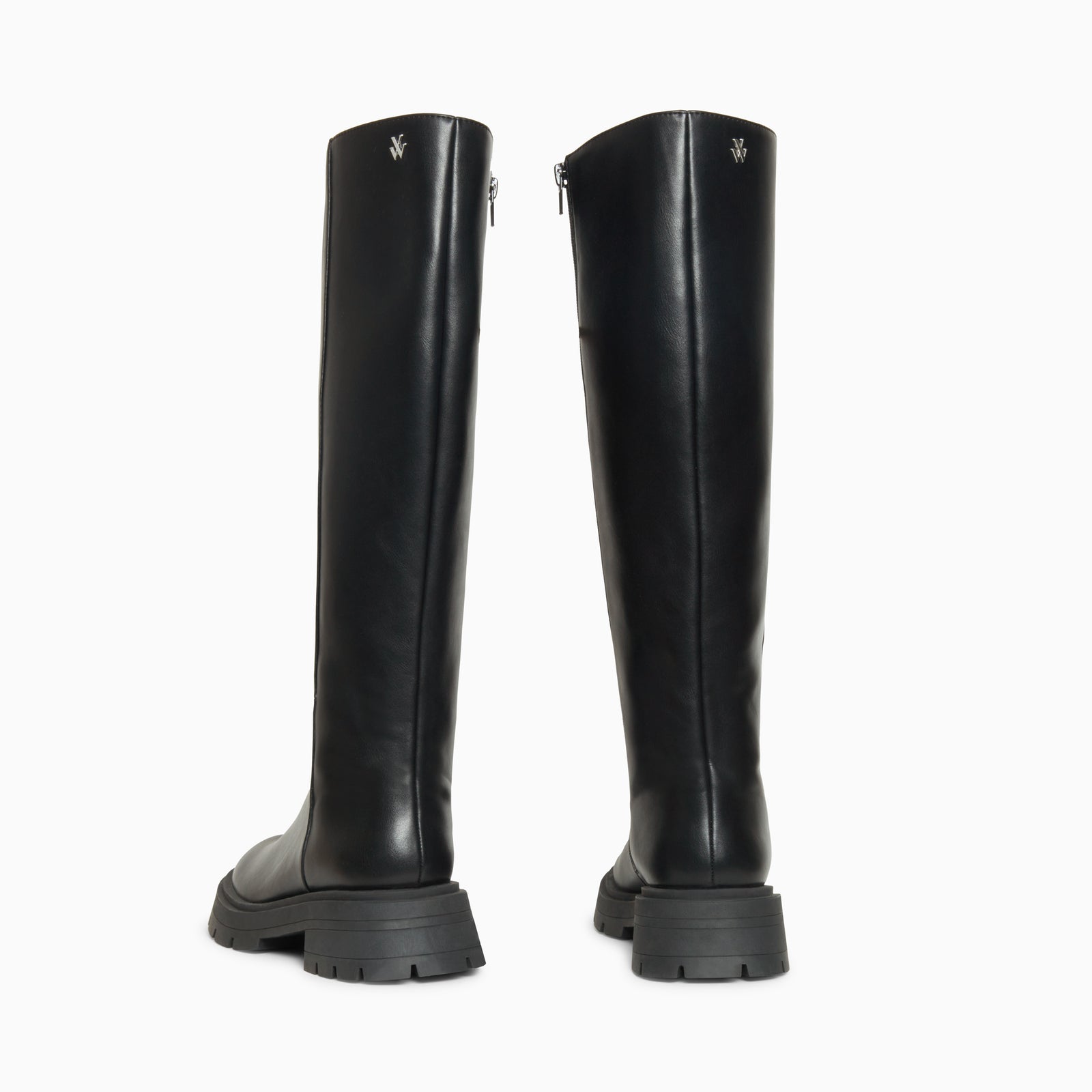 Black Sofia boots with • Vanessa Wu sole serrated