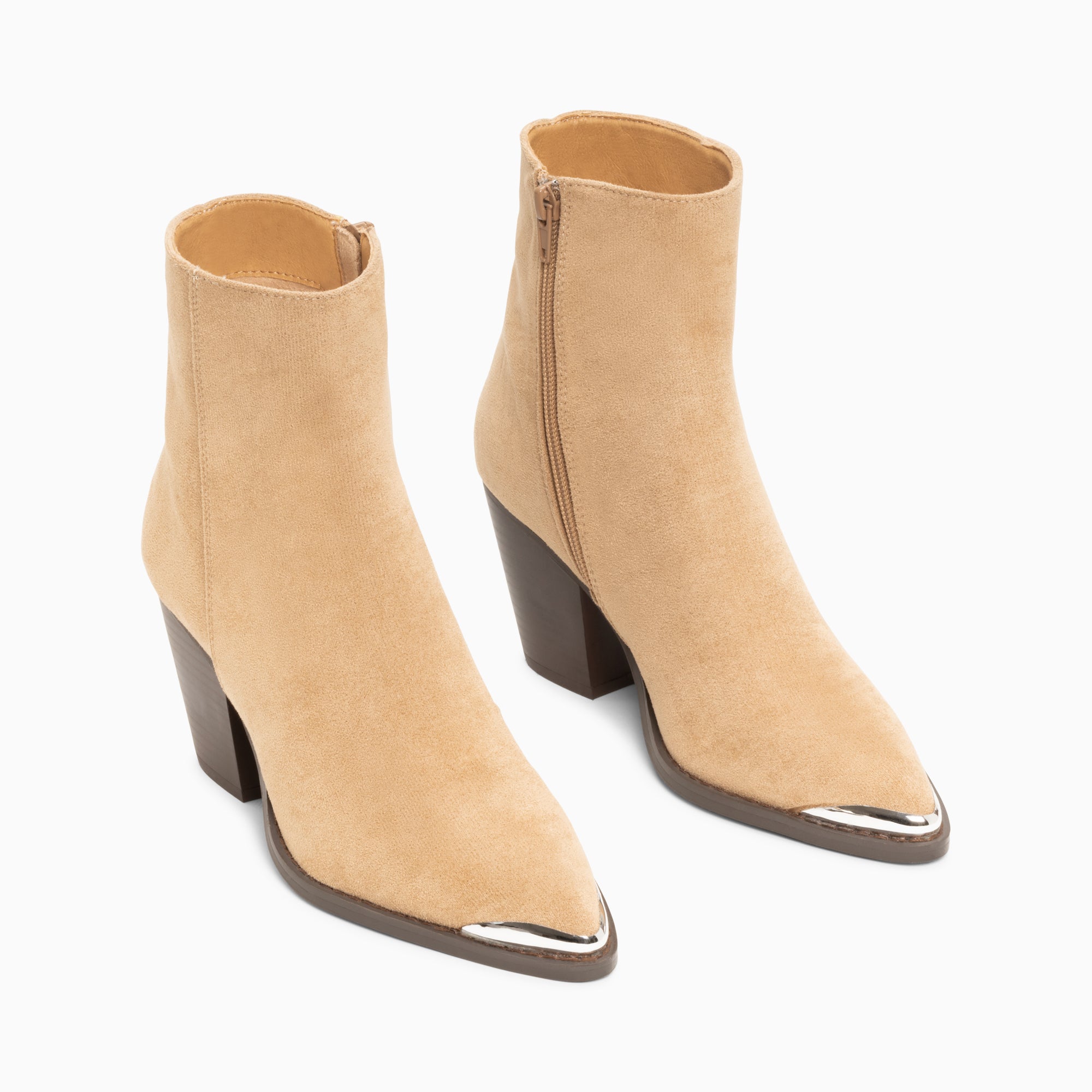 Bottines santiag femme outlet beige