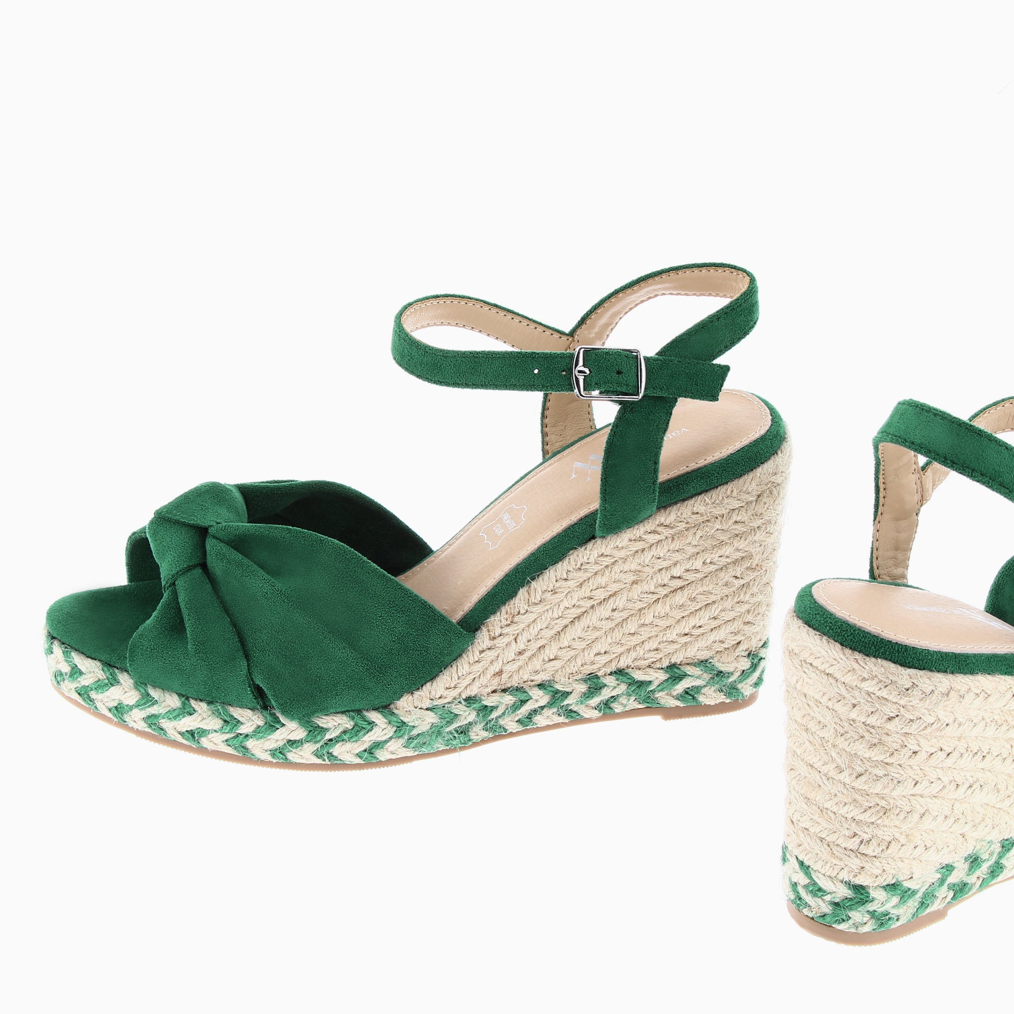 Emerald green hot sale wedge sandals