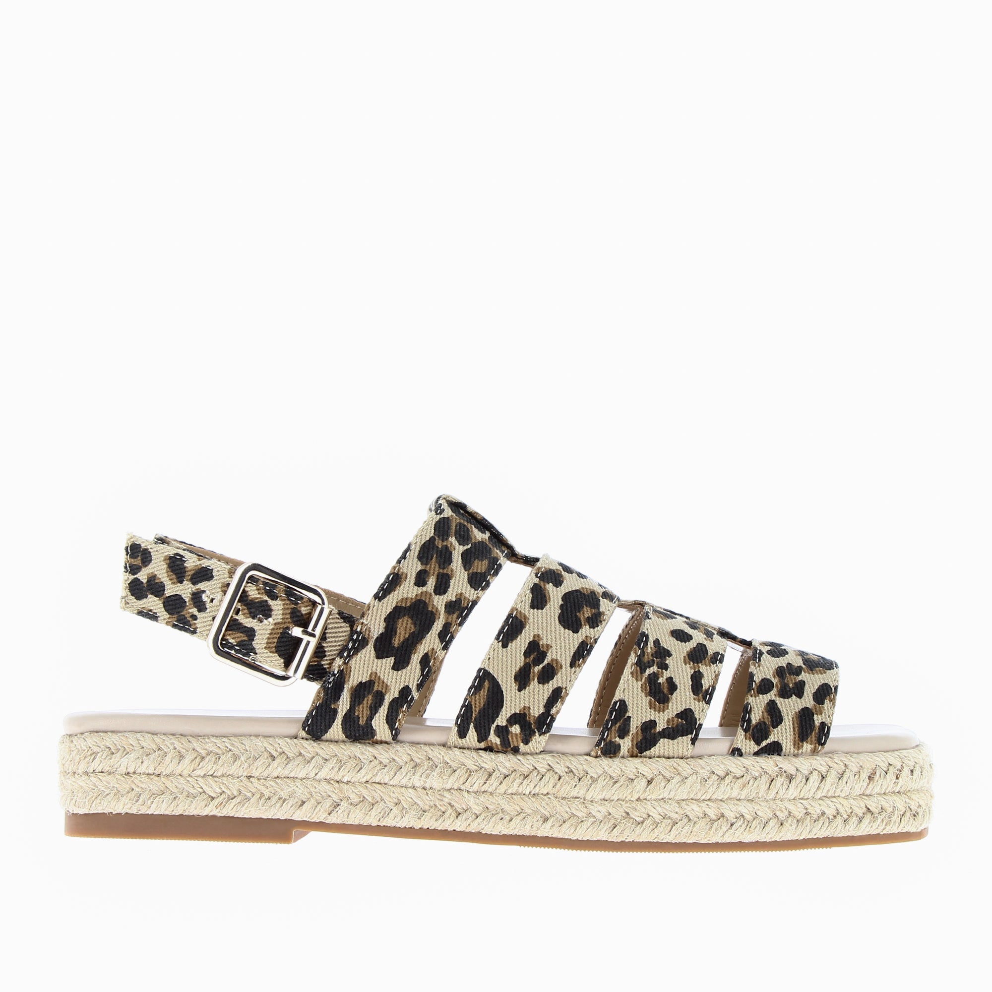 Leopard on sale flatform sandals