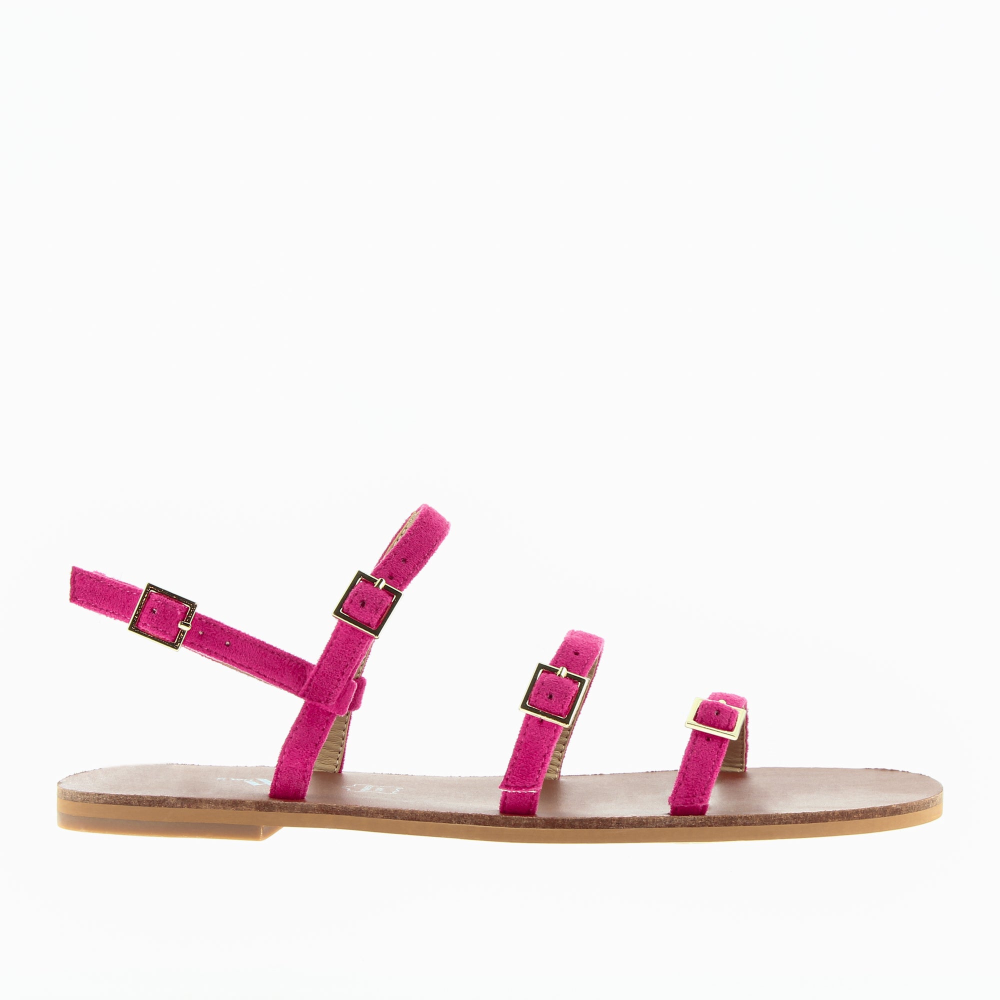 Cocobelle Mahal - Coral Sandals - Flat Sandals - Toe-Loop Sandals - Lulus